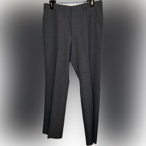 💥Towncraft Gray Dress Pants Flat Slacks Pants Front  Pockets 36 Waist Un-hemmed